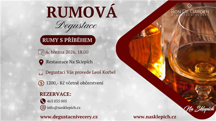 Degustace rumů aneb rumy s příběhem, 6.3.2026